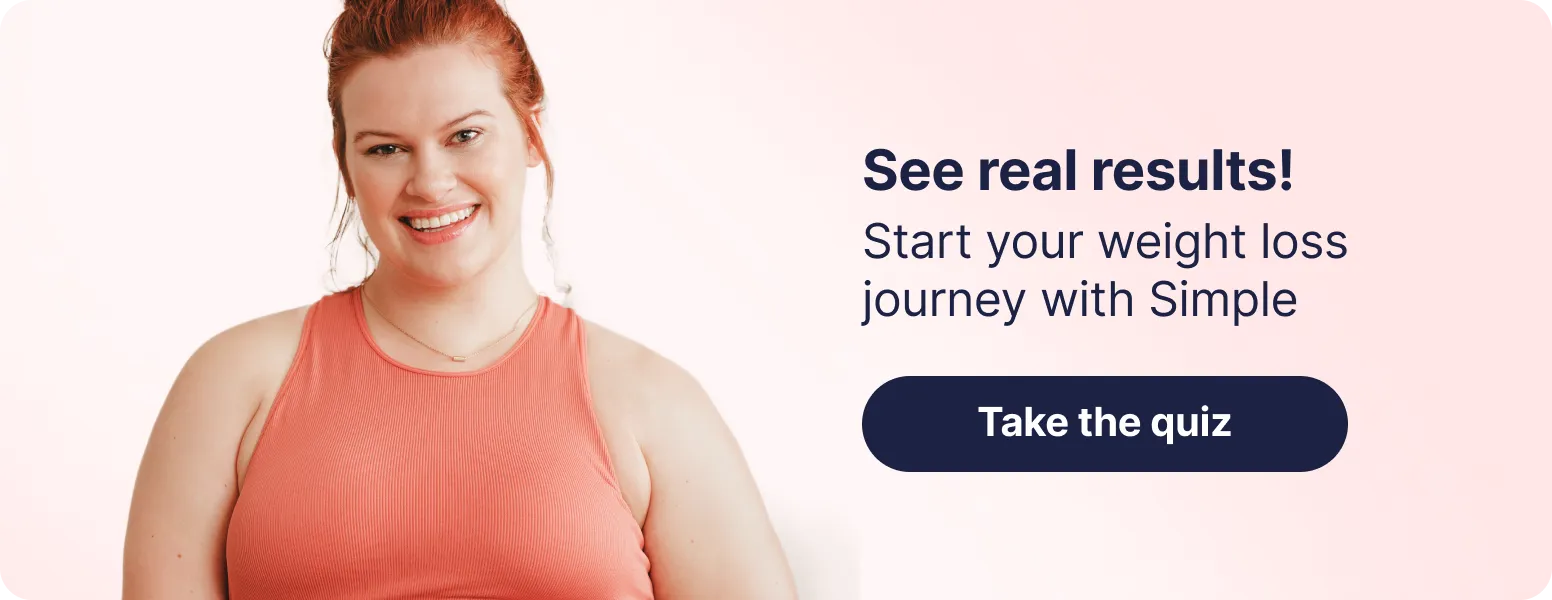 Get personalized protein powder recommendations and weight loss coaching
with Simple app