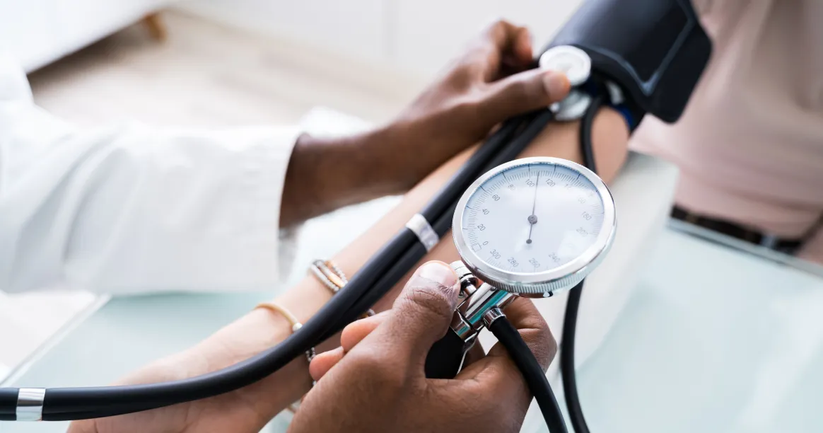 Blood pressure monitoring chart showing elevated readings and the potential benefits of intermittent fasting for cardiovascular health