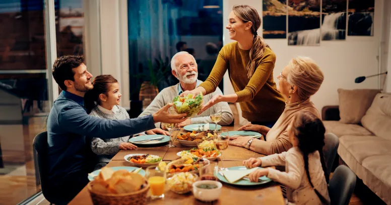 Healthy lifestyle tips for holidays showing stress-free celebration strategies and mindful eating approaches for weight management